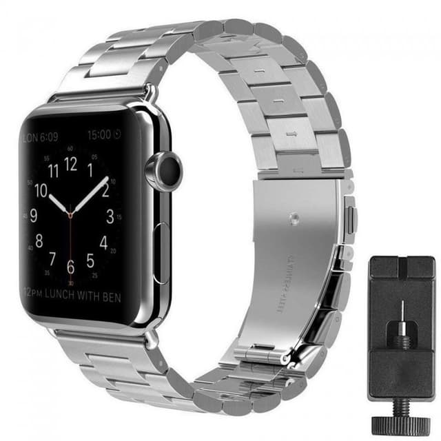 Apple Watch 42mm rustfritt stål armbånd - sølv