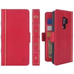Retro kirja lompakko 2i1 Samsung Galaxy S9 Plus (SM-G965F)  - punainen