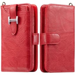 Multi lommebok 3i1 9-kort Apple iPhone XR (6.1")  - RØD