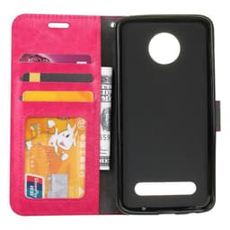 Lompakkokotelo 3-kortti Motorola Moto Z3 Play (XT1929)  - pinkki
