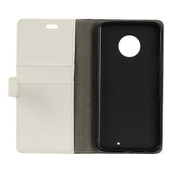 Lompakkokotelo 2-kortti Motorola Moto G6 (XT1925)  - valkoinen