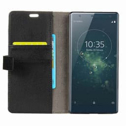 Lommebokdeksel 2-kort Sony Xperia XZ2 Premium (H8166)  - Svart