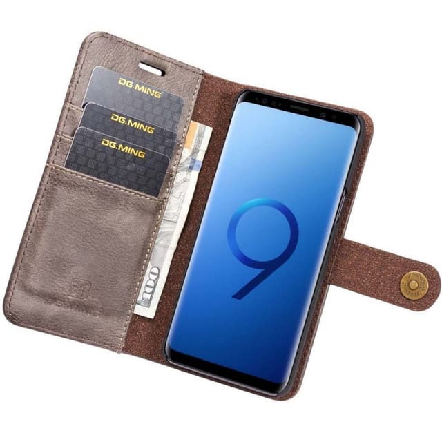 Mobilplånbok DG-Ming 2i1 Samsung Galaxy S9 Plus (SM-G965F)  - Grå