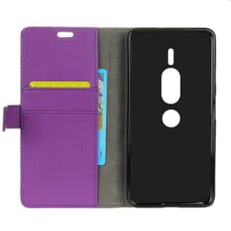 Lommebokdeksel 2-kort Sony Xperia XZ2 Premium (H8166)  - lilla
