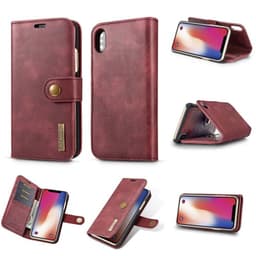 DG-Ming Wallet 2i1 til Apple iPhone XS Max (6,5 ")  - rød
