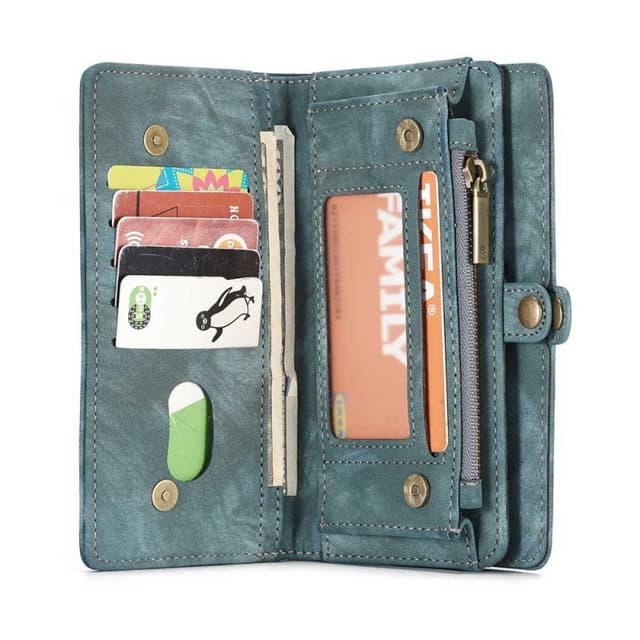CaseMe Wallet 11-kort Apple iPhone 7+, 8+  - blå