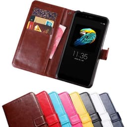 Lommebokdeksel 3-kort Lenovo S5  - Gul