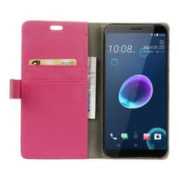 Lompakkokotelo 2-kortti HTC Desire 12  - pinkki