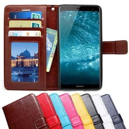 Lompakkokotelo 3-kortti Sony Xperia 1 (J9110)  - musta