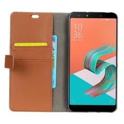 Lommebokdeksel 2-kort Asus Zenfone 5 Lite (ZC600KL)  - brun