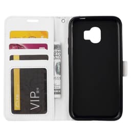 Lommebokdeksel 3-kort Samsung Galaxy J6 Plus (SM-J610F)  - Hvit