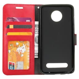 Lompakkokotelo 3-kortti Motorola Moto Z3 Play (XT1929)  - punainen