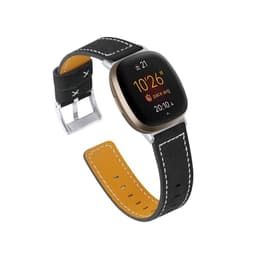 Fitbit Versa 3 armband läder Svart