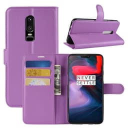 Lommebokdeksel 3-kort OnePlus 6 (A6000)  - lilla