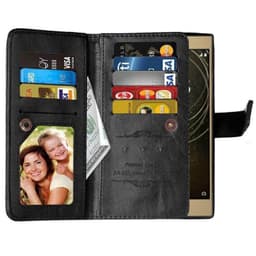 Dobbeltflip Flexi 9-kort Sony Xperia L2 (H3311)  - Svart