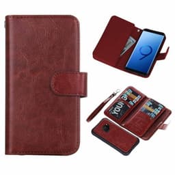 Dobbelflip magnet 2i1 Samsung Galaxy S9 (SM-G960F)  - brun