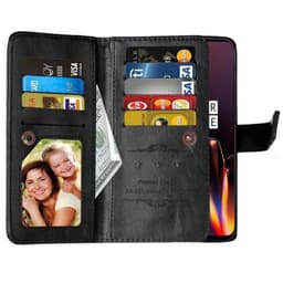 Dobbeltflip Flexi 9-kort OnePlus 6T (A6010)  - Svart