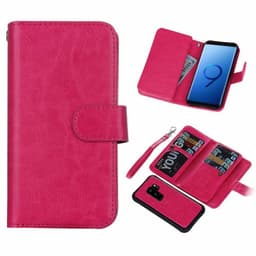Dobbelflip magnet 2i1 Samsung Galaxy S9 Plus (SM-G965F)  - Rosa