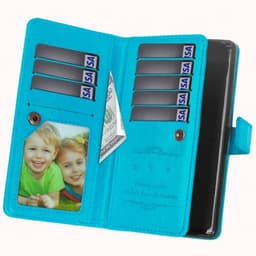 Lompakkotelo Flexi 9-kortti Huawei Mate 10 (ALP-L29)  - Vaaleansininen