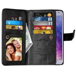 Dobbeltflip Flexi 9-kort Samsung Galaxy J4 2018 (SM-J400F)  - Svart