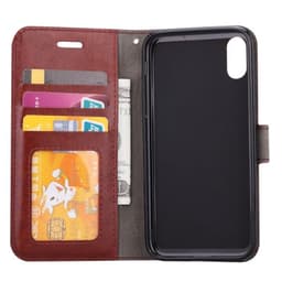 Mobilplånbok 3-kort Apple iPhone XS Max (6.5")  - Brun
