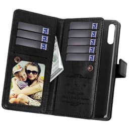 Dobbeltflip Flexi 9-kort Huawei P20 Pro (CLT-L29)  - Svart