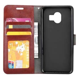 Lompakkokotelo 3-kortti Samsung Galaxy J4 2018 (SM-J400F)  - ruskea