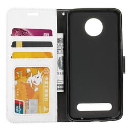 Lommebokdeksel 3-kort Motorola Moto Z3 Play (XT1929)  - Hvit