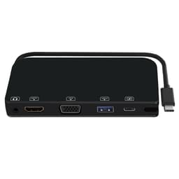 USB-C til VGA / HDMI Multiport Adapter Hub Dock