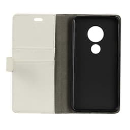 Lommebokdeksel 2-kort Motorola Moto G6 Play (XT1922)  - Hvit