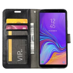 Mobilplånbok 3-kort Samsung Galaxy A7 2018 (SM-A750F)  - Svart