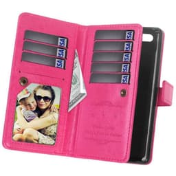 Lompakkotelo Flexi 9-kortti Huawei Y7 2018 (LND-L21)  - pinkki