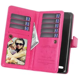 Lompakkotelo Flexi 9-kortti LG K11 2018 (X410E)  - pinkki