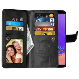 Dobbeltflip Flexi 9-kort Samsung Galaxy A9 2018 (SM-A920F)  - Svart