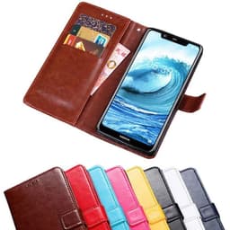 Lompakkokotelo 3-kortti Nokia 5.1 Plus (TA-1109)  - tumma