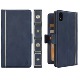 Retro boklommebok 2i1 Apple iPhone XR (6.1")  - Blå