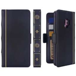 Retro kirja lompakko 2i1 Samsung Galaxy S9 (SM-G960F)  - musta