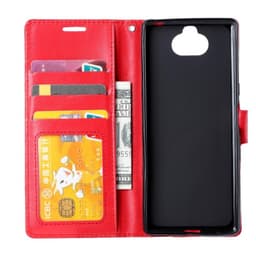 Lompakkokotelo 3-kortti Sony Xperia 10 (I4113)  - punainen