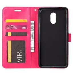 Lommebokdeksel 3-kort OnePlus 6T (A6010)  - Rosa