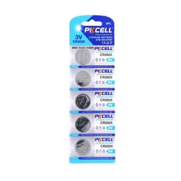 PKCELL-nappiparisto CR2025 3V 5-pakkaus