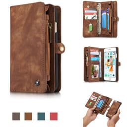 Multi lommebok 11-kort Apple iPhone 6 / 6S  - brun