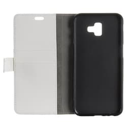 Lommebokdeksel 2-kort Samsung Galaxy J6 Plus (SM-J610F)  - Hvit