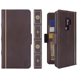 Retro kirja lompakko 2i1 Samsung Galaxy S9 Plus (SM-G965F)  - Tummanru