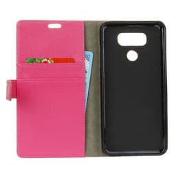 Lompakkokotelo 2-kortti LG V40 ThinQ (LM-V405)  - pinkki