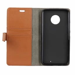 Lommebokdeksel 2-kort Motorola Moto G6 Plus (XT1926)  - brun