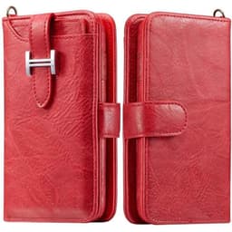 Lompakkokotelo 3i1 9-kortti Samsung Galaxy S6 Edge (SM-G925F)  - punai