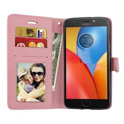 Lompakkokotelo 3-kortti Motorola Moto G5s (XT1794)  - vaaleanpunainen