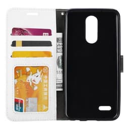 Lommebokdeksel 3-kort LG K9 2018 (X210N)  - Hvit