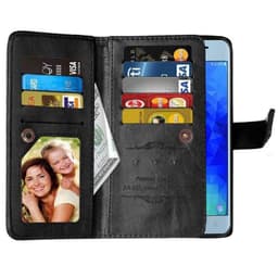 Dobbeltflip Flexi 9-kort Samsung Galaxy J3 2018 (SM-J337F)  - Svart