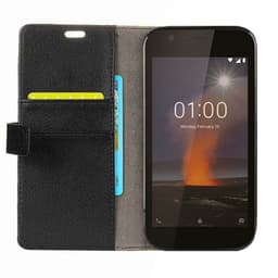 Wallet 2-kort til Nokia 1 2018 (TA-1047)  - sort